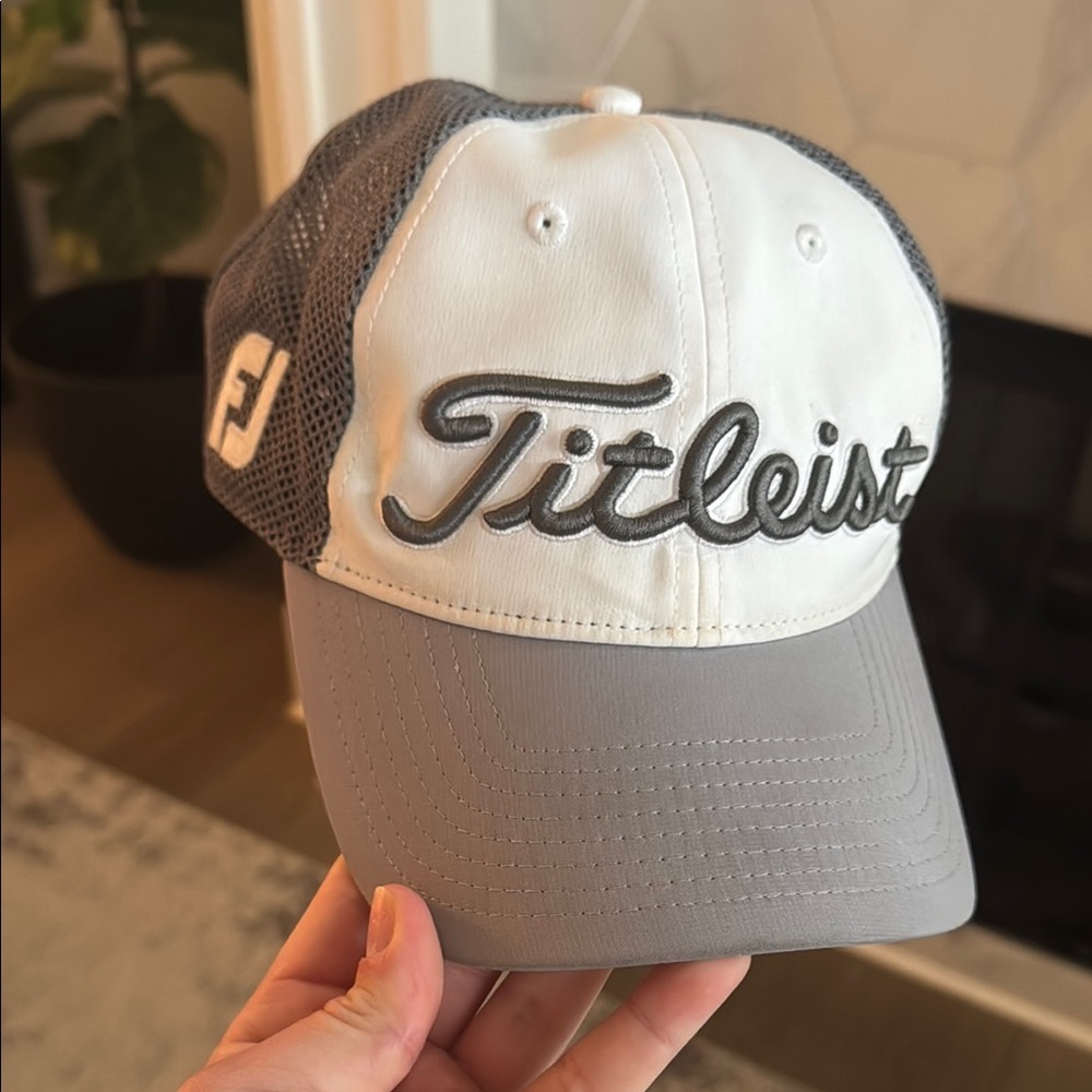 Titleist White and Gray Cap